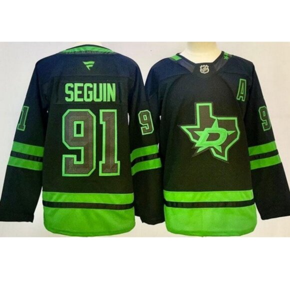 Mens Tyler Seguin Black Stitched Jersey